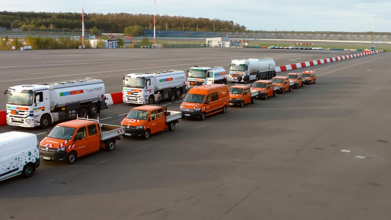 Eiffage Infra-Ost Transportertraining auf dem Lausitzring